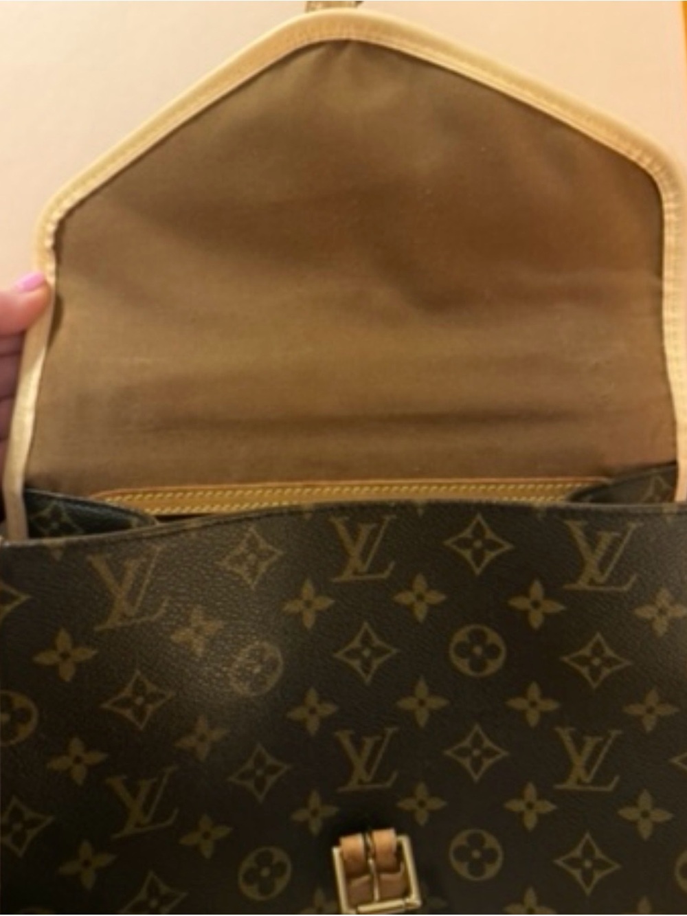Louis Vuitton Monogram Canvas Satchel in Brown and Tan - Picture 3 of 7